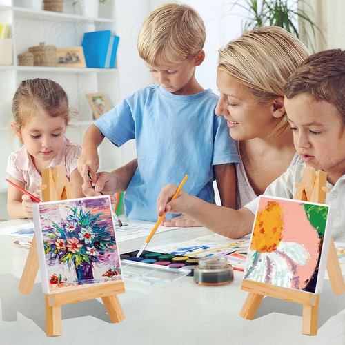 Mini Atriles De Exhibicion De Madera De 12.7cm Pack 12u