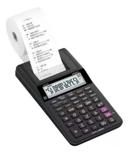 Calculadora Com Bobina Casio Hr-8rc-bk Preto Bivolt 