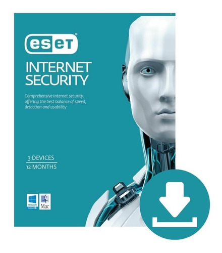 Imagen 1 de 1 de Eset Internet Security Digital 3pcs 1año De Licenciamiento