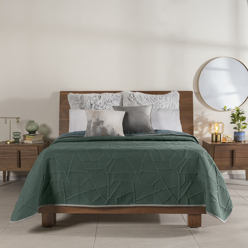 Edredón Ultraligero King Size Novo Baltico Vianney Doble Vista Azul / Verde