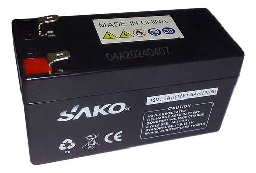 Batería Seca Recargable 12 Voltios 1.3 Ah