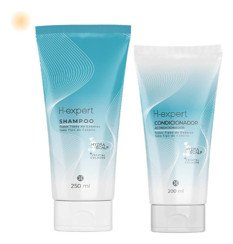 Shampoo 250ml + Condicionador Para Todos Os Tipos De Cabelo