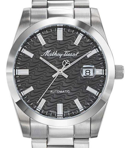 Reloj Mathey-tissot Hombre Mathy I Automatic H1450atas Plateado Plateado Gris