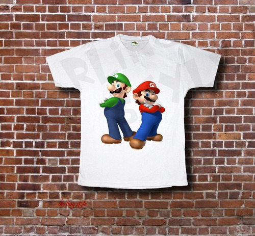 Camiseta Mario Bros!! Varios Diseños A Elección!!