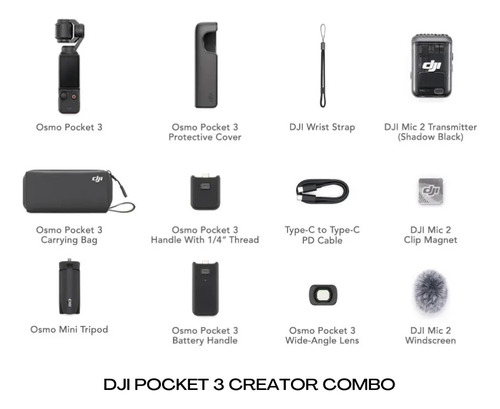 Dji Osmo Pocket 3 Pantalla Vídeo 4k/120fps Creator Combo