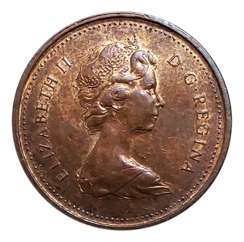 Moneda 1 Centavo 1979 Canadá Error Pieza 2712