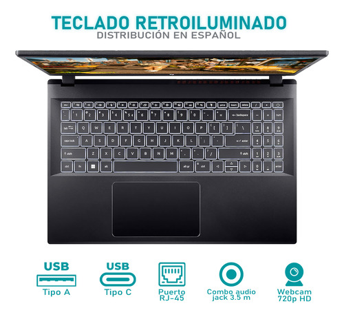 Laptop Gamer Acer Nitro V15 Rtx 4060 Core I5 16gb 512gb Ssd