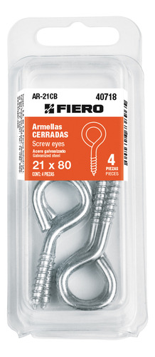 Blíster Con 4 Armellas Cerradas De 21 X 80 40718 Fiero