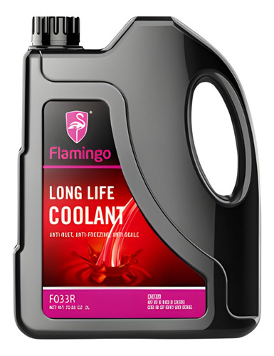 Refrigerante Rojo Long Life Coolant Flamingo 2lts