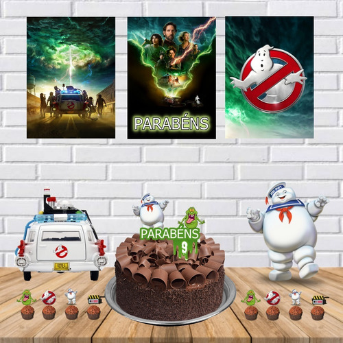 Imagem 1 de 1 de Kit Aniversário Ghostbusters Caça Fantasmas Só Um Bolinho