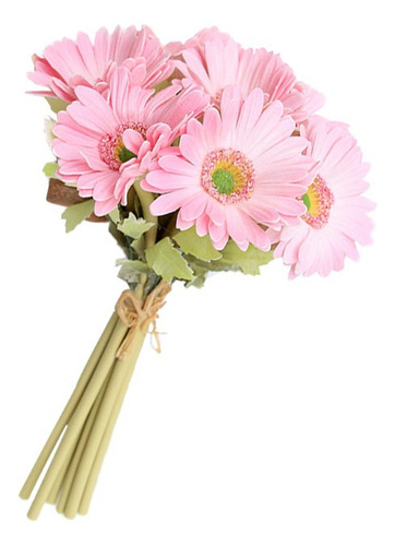 H Ramo De Flores De Gerbera Artificial De 7 Piezas De