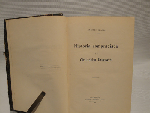 Historia Compediada De La Civilizacion Uruguaya