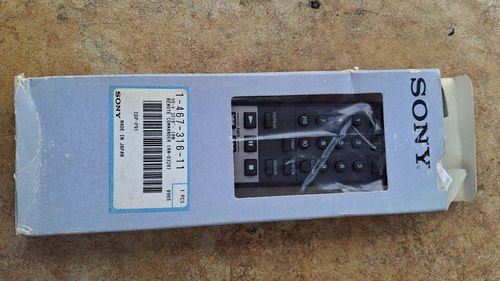Controle Remoto Sony P/ Cd Player Modelo Rm-d320 Preto (Usado)