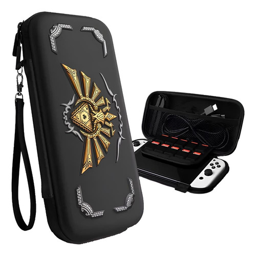 Estuche Nintendo Switch Zelda Negro Funda Rigida