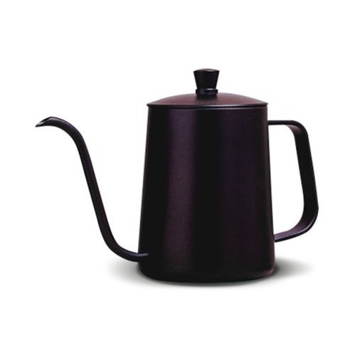 Tetera De Acero Inoxidable Con Cuello Cisne 600ml Caffenio Negro