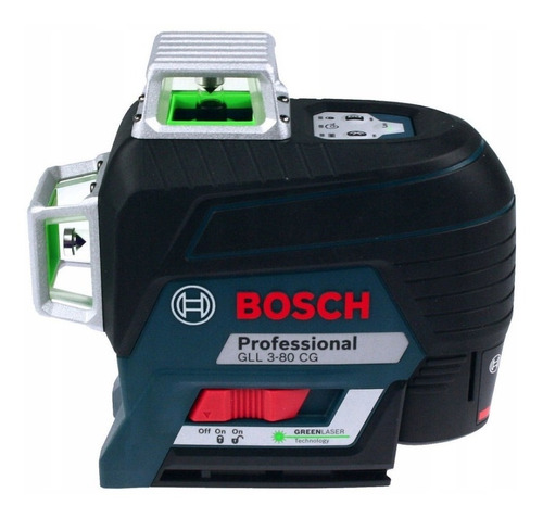 Nivel Láser De Líneas 360º Bosch Gll 3-80cg + Receptor