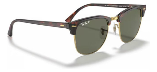 Anteojos De Sol Ray-ban Clubmaster Red Havana G-15 Green Pol Polarized 990/58 G-15 Green Red Havana Red Havana