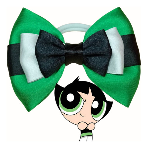 Colita De Pelo Las Chicas Super Poderosas Bellota Escolar Verde
