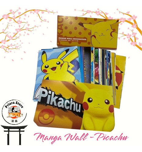 Set Sticker Pikachu Decorativo