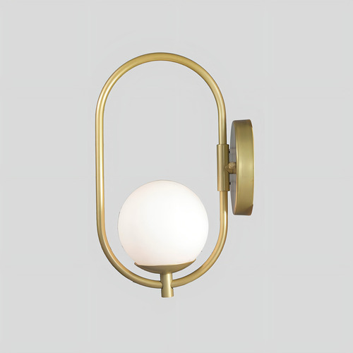 Arandela Globo Trybo 4124-14-BR-3266 127/220V com LED 5W Branco Quente 2700K Dourado