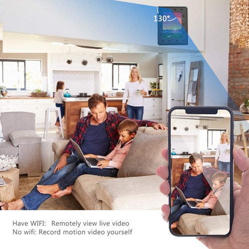 Camara Espia Porta Foto Hd 1080 Sensor Movimiento Video Wifi