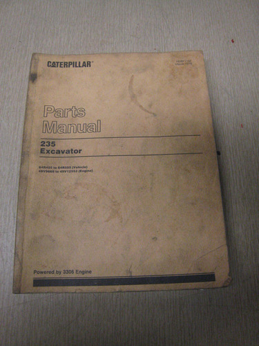 Caterpillar 235 Excavator 3306 Engine Parts Book Manual  Ggq