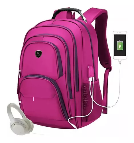 Mochila Para Viagem Grande Multifuncional 40 Litros Escolar