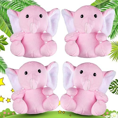 4 Piezas Mini Elefante Animales Hinchados Elephant Myrpu