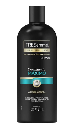 Tresemmé Shampoo Crecimiento Máximo Con Caféina Y Vitamina B
