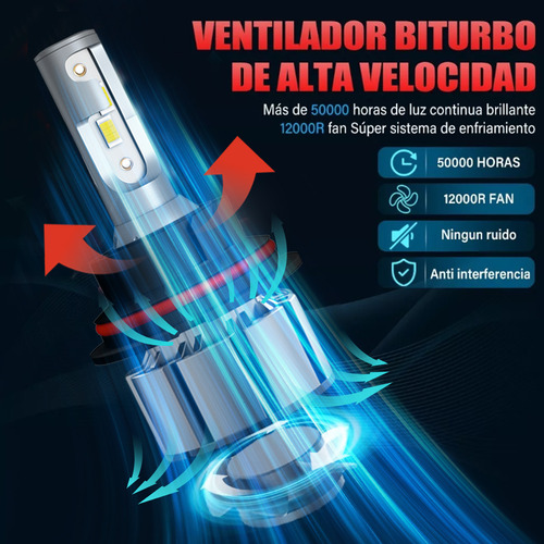 Kit Luces Led 9007 Y Niebla H3 Para Vw Jetta A4 2000-2007