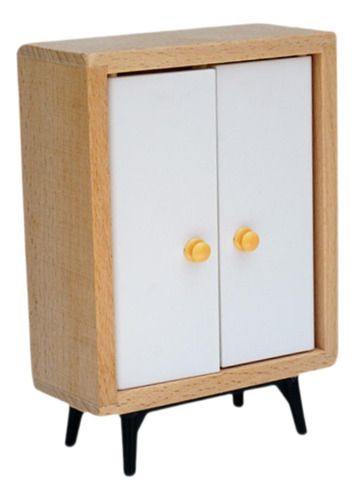 Armario De Casa De Muñecas A Escala 1:12, Mini Muebles De