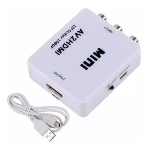 Imagen 3 de 6 de Conversor Rca A Hdmi Para Dvd Videocamara Sistemas Consolas