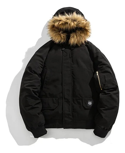 Chaqueta Cálida De Invierno Con Capucha Acolchada De Algodón Para Hombre, Casual, Unisex