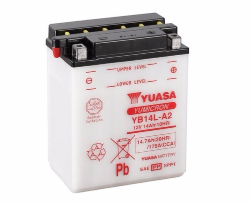 Bateria Yuasa Yb14l-a2 Para Motos