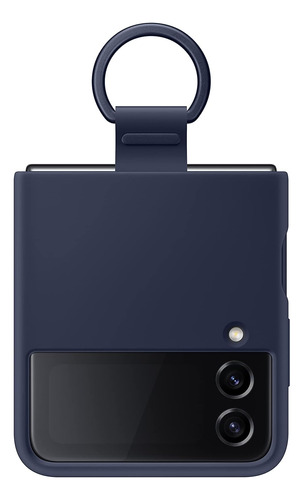 Funda Oficial Samsung Para Galaxy Z Flip 4 Navy Blue