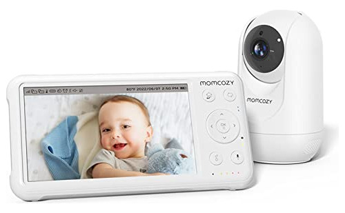 Momcozy Video Baby Monitor, 1080p 5  Hd Baby Monitor Con Cám