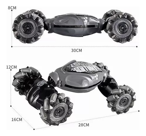 ¡nuevo! Jzrc Stunt Rc Cart Con Control Remoto Y Gestión