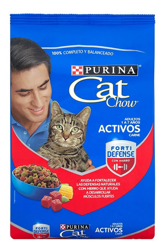 Alim. Gato Cat Chow Ad. Activos 8 Kg