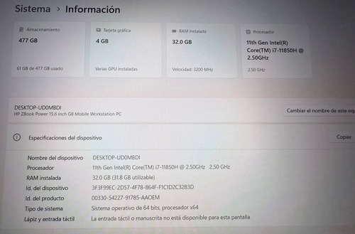Zbook Power 15 G8 Gris