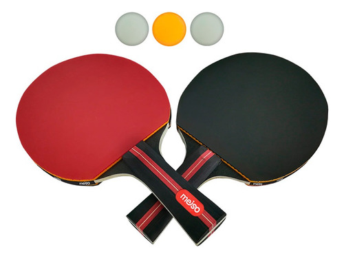 Set Paletas De Ping Pong C/pelotas Meiso Spalpp (ceg)
