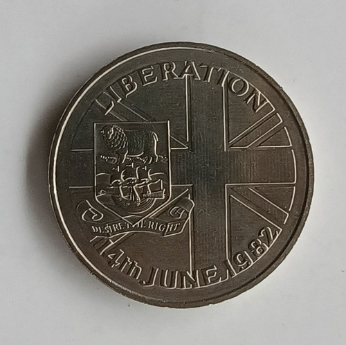 Moneda Conmemorativa 50 Pence - Falkland Liberation