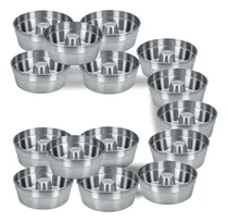 Comprar Kit 15 Formas N 18 Bolo Pudim Padaria Redonda Com Furo
