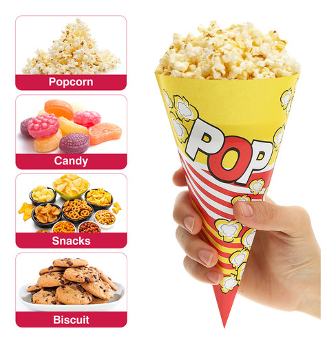 . Bolsas For Aperitivos, Bolsa De Papel For Palomitas, 100 U