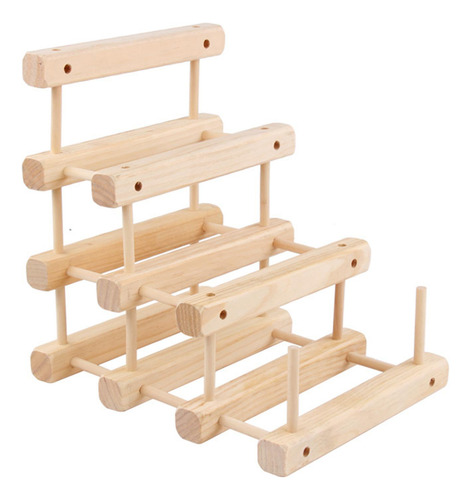 2 Accesorios Para Estante De Vino, Accesorios Madera Y