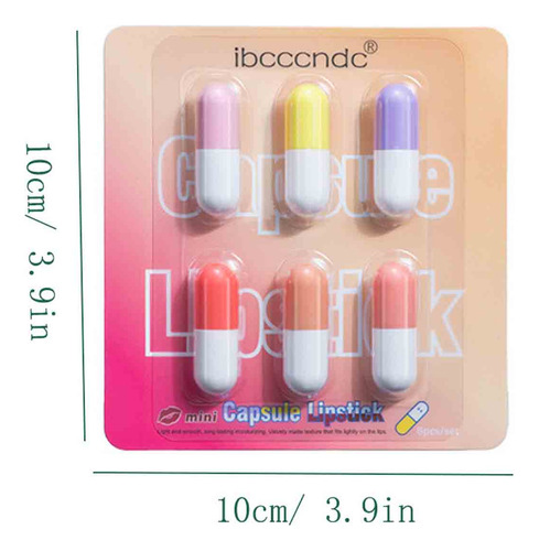 Set De Brillo Labial Mate Creative Star Candy Mini Capsule M