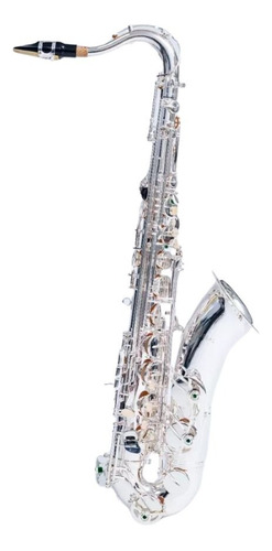 Saxofón Tenor Silver Alta Calidad Kit Completo Aureal Ats1