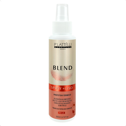 Perfume Para Cabelo Blend Plattelli 200ml Liso Dos Sonhos