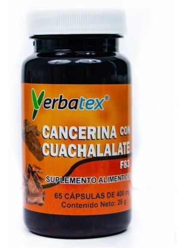 Extracto De Hierbas Cancerina Con Cuachalalate En Capsulas