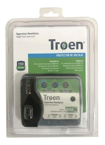 Protector De Voltaje 220v Monofasico Aire Enfriador Cable