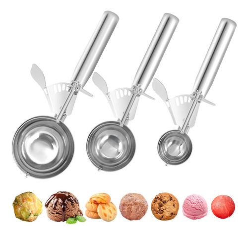 Cubrisas De Galletas Juego De 3 Cabaña De Helado Con Acero 3